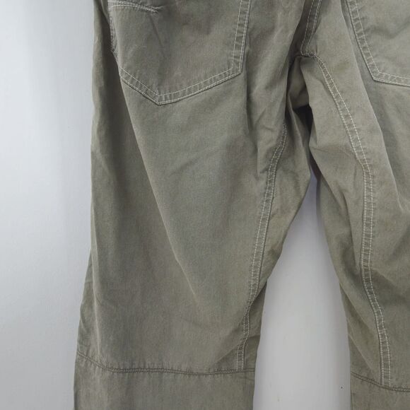 Kuhl Mens Pants 30x32 Born In The Mountains Vintage Patinadye Olive Green Hiking - Picture 14 of 16